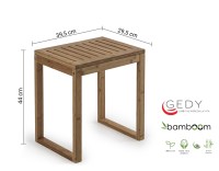 MEDIDAS TABURETE BAMBU SGABELLI GEDY